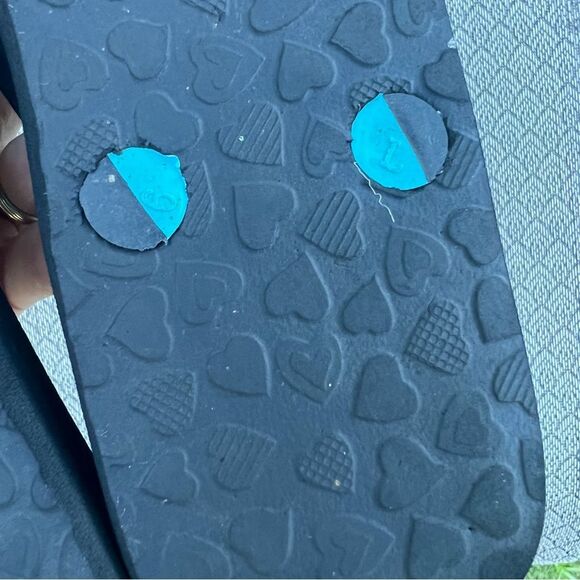 Brighton “Burst” Floral Print Navy Flip Flops Sz 6 - Picture 11 of 11